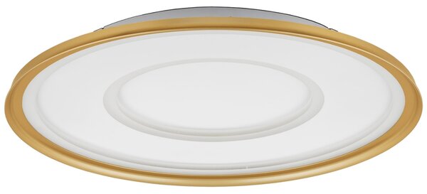 Zlaté kovové stropní LED světlo Nova Luce Figin 60 cm