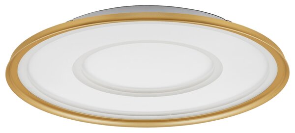 Zlaté kovové stropní LED světlo Nova Luce Figin 50 cm