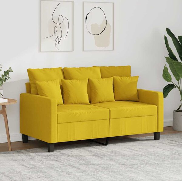 VidaXL 2místná pohovka 120 cm textil [359266] Barva: Světle žlutá
