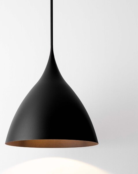 -25 % Dny MOMENTI– Černé kovové závěsné světlo Nova Luce Syntopia 46 cm