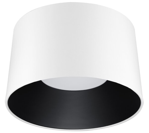 Bílo-černé kovové stropní LED světlo Nova Luce Atil 50 cm