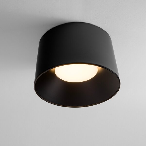 Černé kovové stropní LED světlo Nova Luce Atil 50 cm