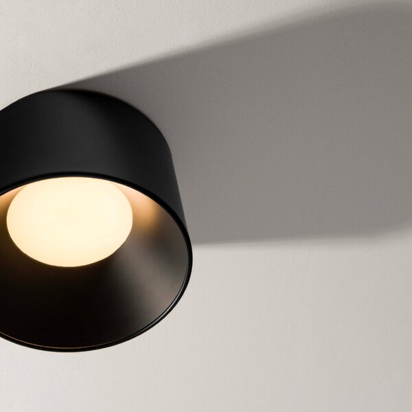 Černé kovové stropní LED světlo Nova Luce Atil 35 cm