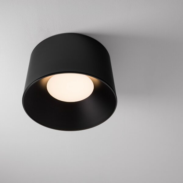 Černé kovové stropní LED světlo Nova Luce Atil 50 cm