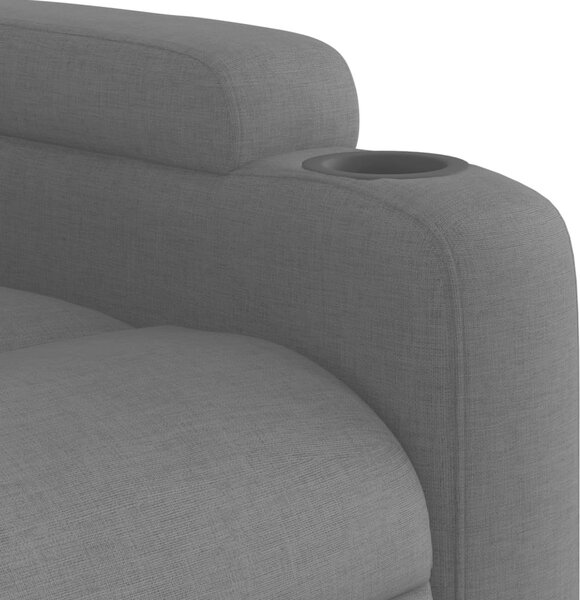 VidaXL Polohovací křeslo textil [372449] Barva: světle šedá