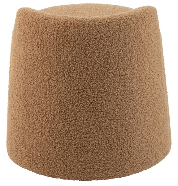 Hnědá bouclé stolička J-line Balio 38 cm