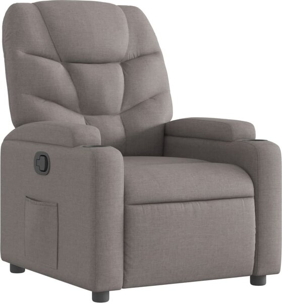 VidaXL Polohovací křeslo textil [372449] Barva: světle šedá