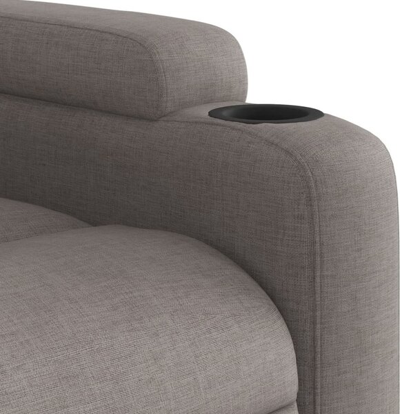 VidaXL Polohovací křeslo textil [372449] Barva: světle šedá