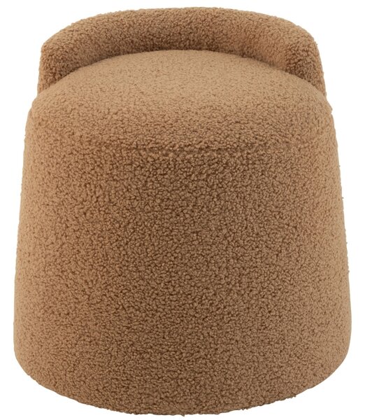 Hnědá bouclé stolička J-line Balio 38 cm
