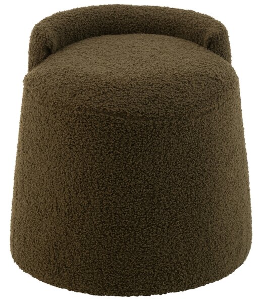 Zelená bouclé stolička J-line Balio 38 cm