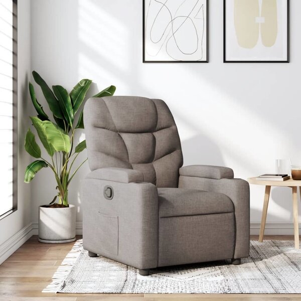 VidaXL Polohovací křeslo textil [372449] Barva: světle šedá