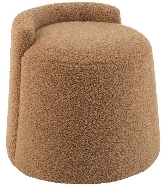 Hnědá bouclé stolička J-line Balio 38 cm