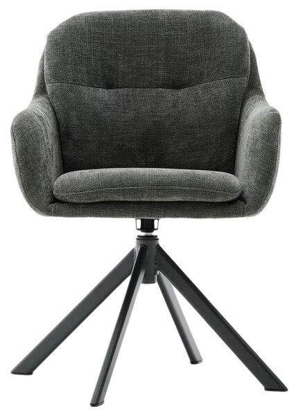 Tmavě zelená otočná židle Kave Home Lexa