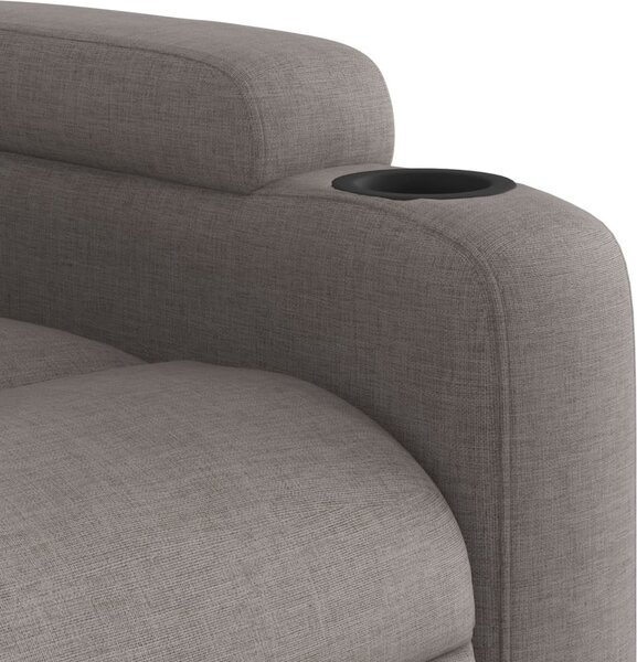 VidaXL Masážní polohovací křeslo textil [372461] Barva: Tmavě šedá