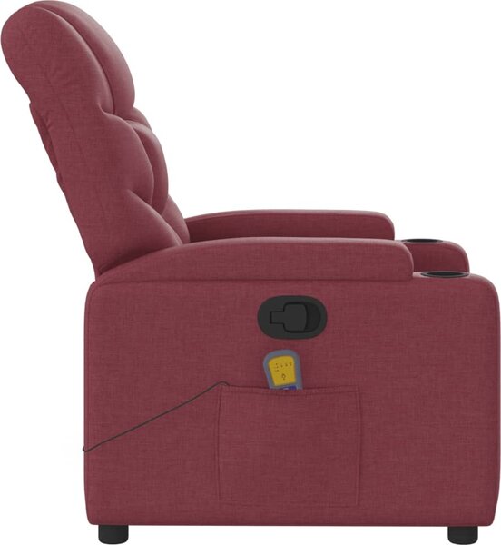 VidaXL Masážní polohovací křeslo textil [372461] Barva: Tmavě šedá