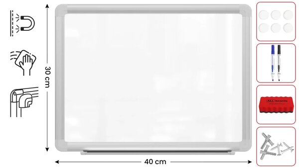 ALLboards PREMIUM EX34 magnetická tabule 30 x 40 cm