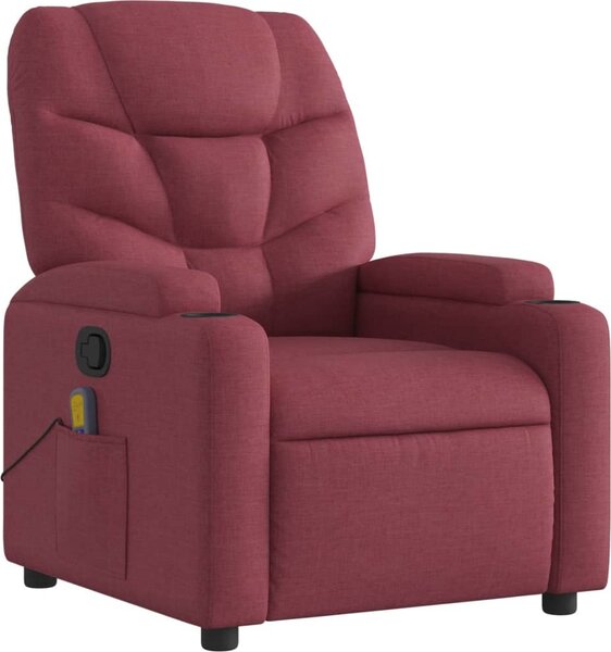 VidaXL Masážní polohovací křeslo textil [372461] Barva: Tmavě šedá