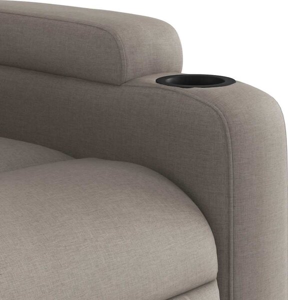 VidaXL Masážní polohovací křeslo textil [372423] Barva: Tmavě šedá