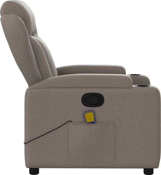 VidaXL Masážní polohovací křeslo textil [372423] Barva: Tmavě šedá