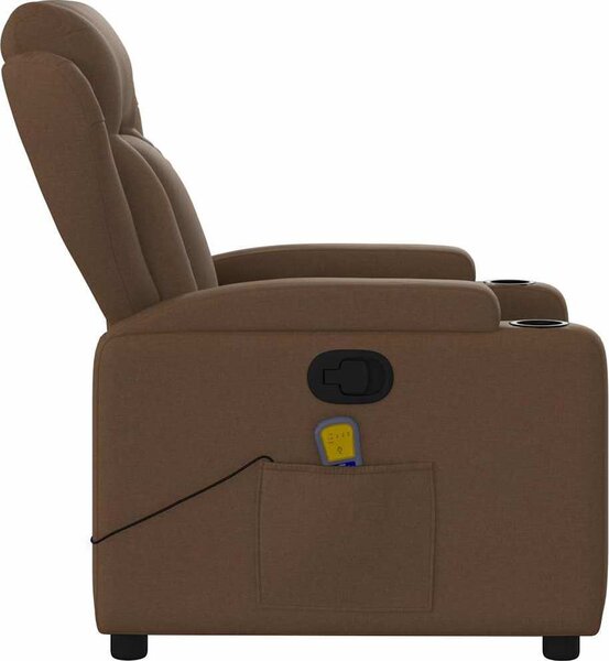 VidaXL Masážní polohovací křeslo textil [372423] Barva: Tmavě šedá