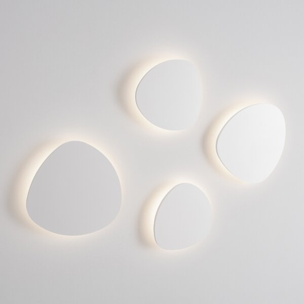 Bílé kovové nástěnné LED světlo Nova Luce Atena 24,8 cm