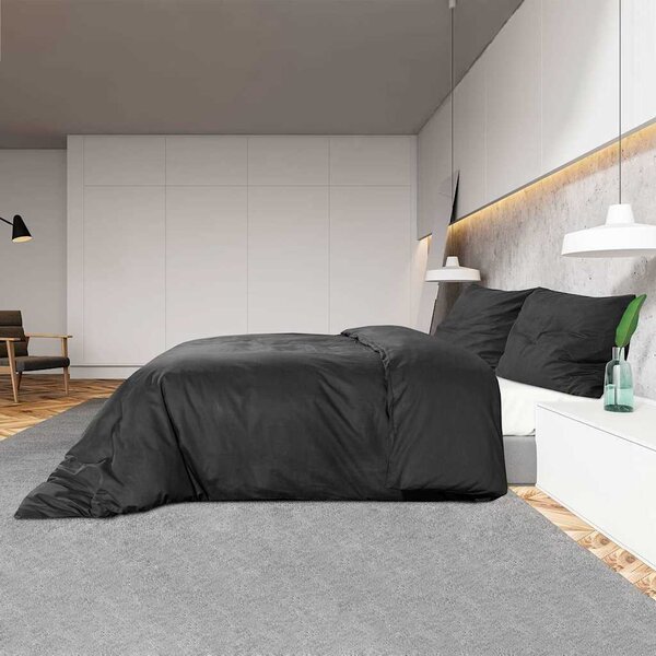 VidaXL Sada ložního prádla 260 x 240 cm lehké mikrovlákno [135940] Barva: Černá