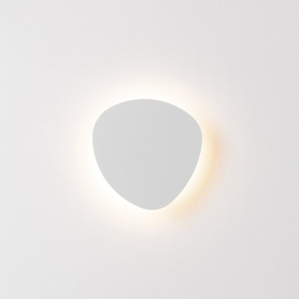 Bílé kovové nástěnné LED světlo Nova Luce Atena 15,3 cm