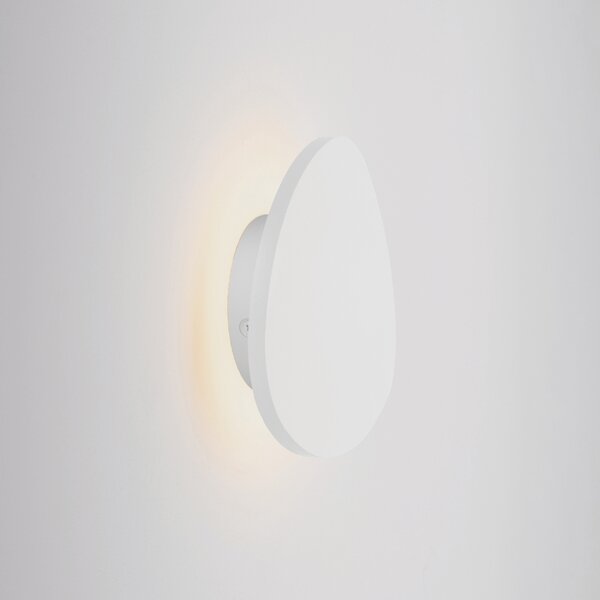 Bílé kovové nástěnné LED světlo Nova Luce Atena 19,9 cm