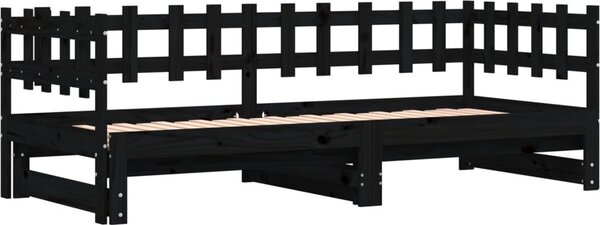 VidaXL Výsuvná postel 2x (90 x 200) cm masivní borovice [840390] Barva: Přírodní