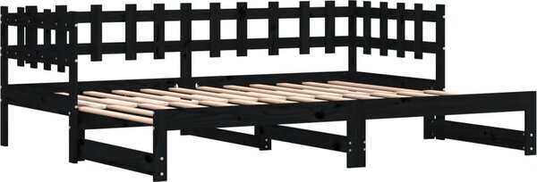 VidaXL Výsuvná postel 2x (90 x 200) cm masivní borovice [840390] Barva: Přírodní