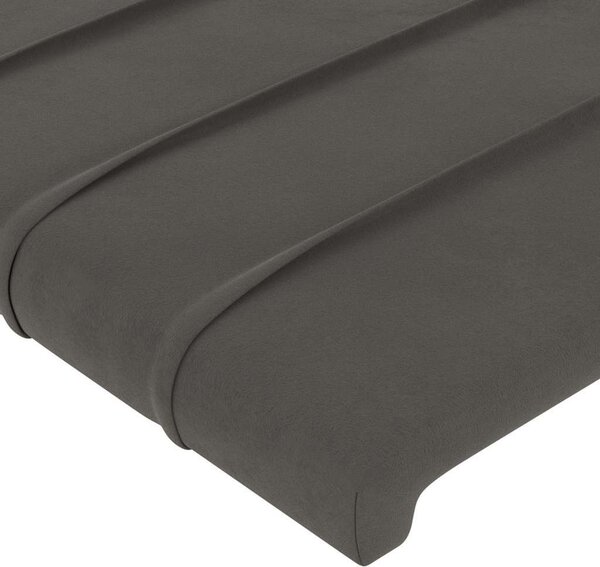 VidaXL Rám postele s čelem 90x200 cm samet [3125795] Barva: Tmavě zelená