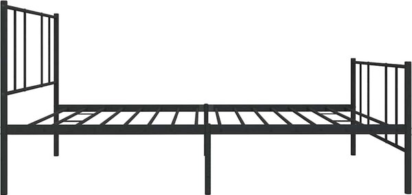 VidaXL Kovový rám postele s hlavovým a nožním čelem 80 x 200 cm [352489] Barva: Bílá