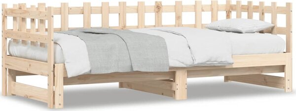 VidaXL Výsuvná postel 2x (90 x 200) cm masivní borovice [840390] Barva: Přírodní