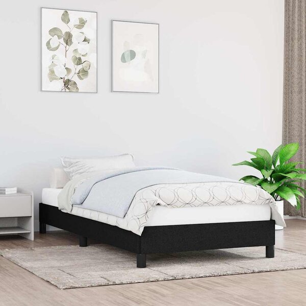 VidaXL Rám postele bez matrací 90x200 cm textil [346690] Barva: Tmavě šedá