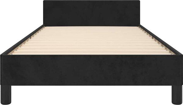 VidaXL Rám postele s čelem 90x200 cm samet [3125795] Barva: Tmavě zelená