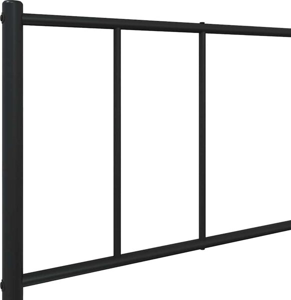 VidaXL Kovový rám postele s hlavovým a nožním čelem 80 x 200 cm [352489] Barva: Bílá