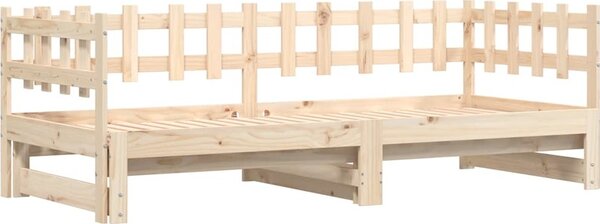 VidaXL Výsuvná postel 2x (90 x 200) cm masivní borovice [840390] Barva: Přírodní