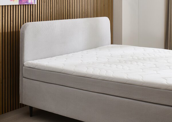POSTEL BOXSPRING, 140/200 cm, světle šedá Boxxx - Jednolůžkové postele, Online Only