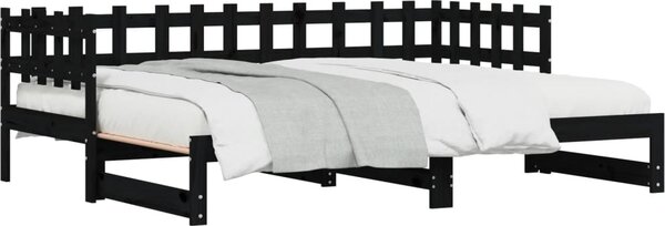 VidaXL Výsuvná postel 2x (90 x 200) cm masivní borovice [840390] Barva: Přírodní