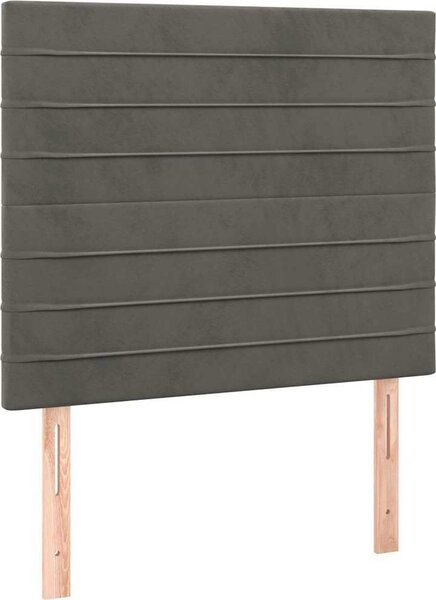 VidaXL Rám postele s čelem 90x200 cm samet [3125795] Barva: Tmavě zelená