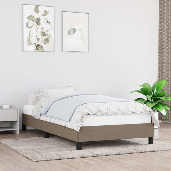 VidaXL Rám postele bez matrací 90x200 cm textil [346690] Barva: Tmavě šedá