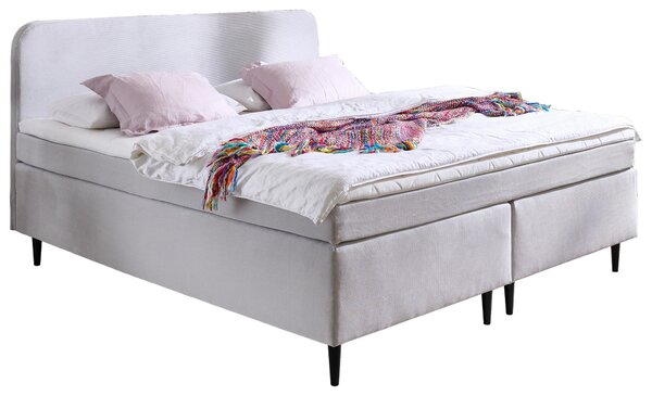 POSTEL BOXSPRING, 140/200 cm, světle šedá Boxxx - Jednolůžkové postele, Online Only
