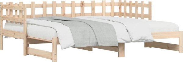 VidaXL Výsuvná postel 2x (90 x 200) cm masivní borovice [840390] Barva: Přírodní