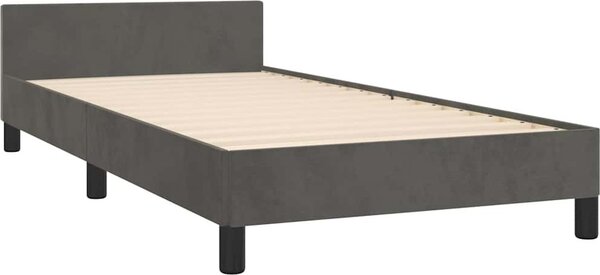 VidaXL Rám postele bez matrace 90 x 200 cm samet [3125856] Barva: Tmavě moddrá
