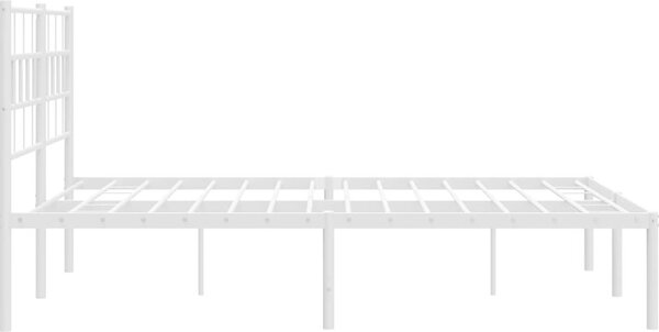 VidaXL Kovový rám postele s čelem 120 x 200 cm [355657] Barva: Černá