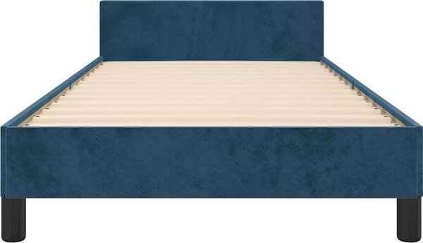 VidaXL Rám postele bez matrace 90 x 200 cm samet [3125856] Barva: Tmavě moddrá