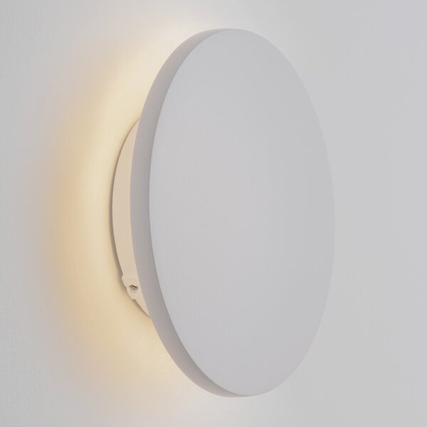 Bílé kovové venkovní nástěnné LED světlo Nova Luce Copper 13,5 cm