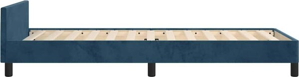 VidaXL Rám postele bez matrace 90 x 190 cm samet [3125911] Barva: Tmavě šedá