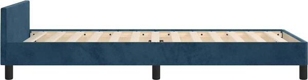 VidaXL Rám postele bez matrace 90 x 200 cm samet [3125856] Barva: Tmavě moddrá