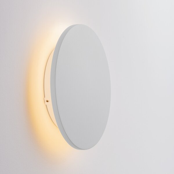 Bílé kovové venkovní nástěnné LED světlo Nova Luce Copper 18 cm
